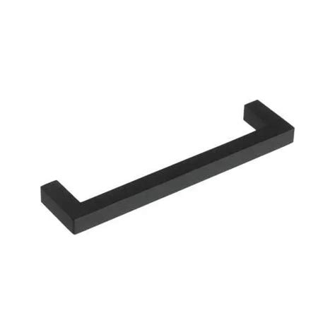 Manija Tirador U Recta Aluminio Negro X Mm Mueble Mercadolibre