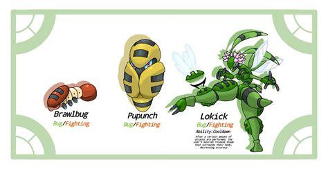 Bug Fighting Fakemon line FINAL DRAFT Pokémon Amino