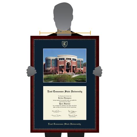 East Tennessee State University Campus Scene Diploma Frame In Sutton