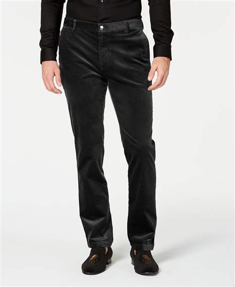 Inc International Concepts I N C Mens Velvet Slim Fit Pants Created