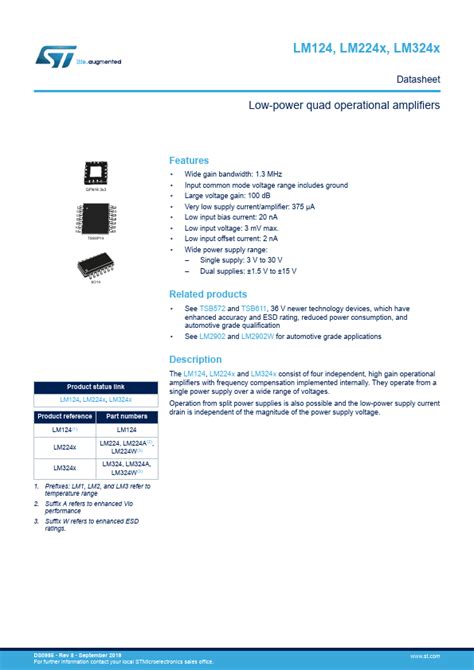 Lm Datasheet Pdf Low Power Quad Operational Amplifiers