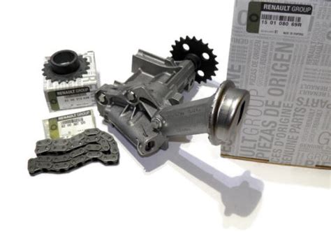 POMPE A HUILE & KIT DE CHAINE PIGNON DACIA RENAULT 1.6 16V K4M (OE ...
