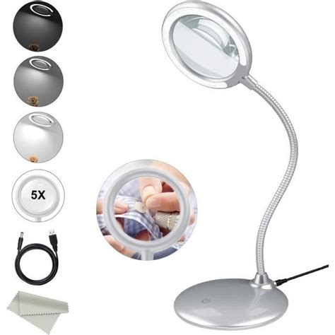 Delixike Lampe Loupe Sur Pied Lampe Loupe Esth Tique Led Loupe