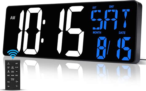 Amazon Inch Large Digital Wall Clock With Remote Control