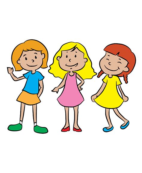 3 Girl Best Friends Clipart Friendship