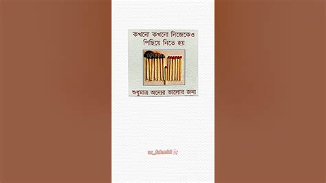 কখনো কখনো নিজেকেও পিছিয়ে নিতে হয় শুধুমাত্র অন্যের ভালোর জন্য 🙃