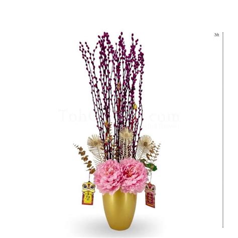 Golden Negg Pussy Willow Arrangement Toh Garden Singapore Orchid Plant Flower Grower