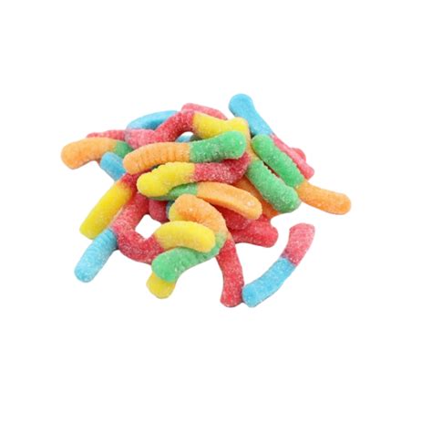 Trolli Sour Brite Crawlers Gummy Worms Pound Bulk Candy Bag Sour Gummy Worms