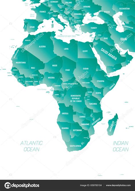 África Mapa Político Detallado Del Continente Africano 54 OFF