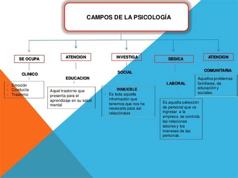 Mapa Conceptual Campos De La Psicologia