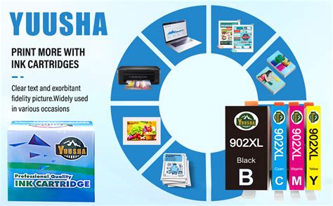 Yuusha Compatible Ink Cartridge Replacement For Hp 902xl