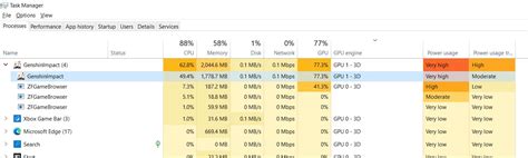 Zfgamebrowser Exe Bug Impact Gpu Usage Performance Genshin