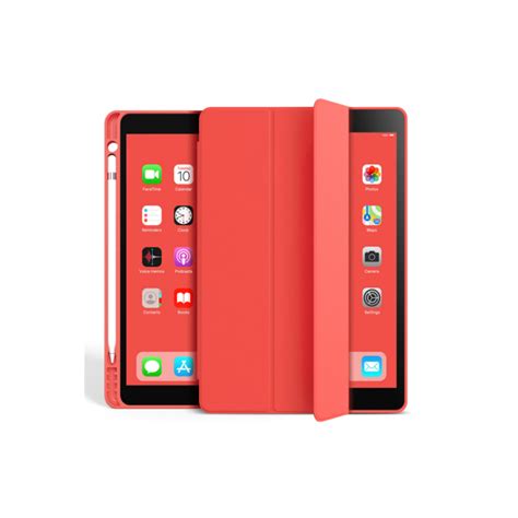 ETUI FOLIO ROUGE STAND MAGNETIQUE RENFORCÉ AVEC EMPLACEMENT STYLET POUR