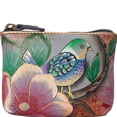 Anuschka Women S Hand Painted Blissful Birds Coin Purse