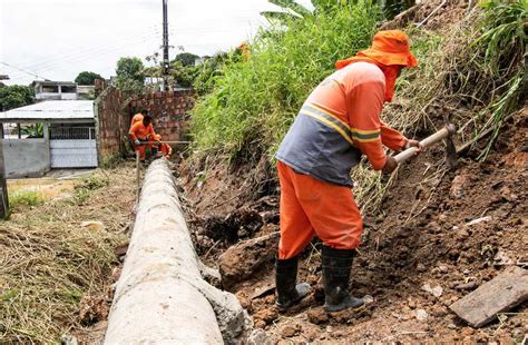 Prefeitura De Manaus Inicia Implantação De 100 Metros De Nova Rede De