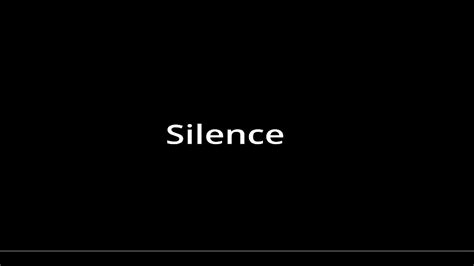 Hour Of Silence Occasionally Broken Up By Silence Youtube