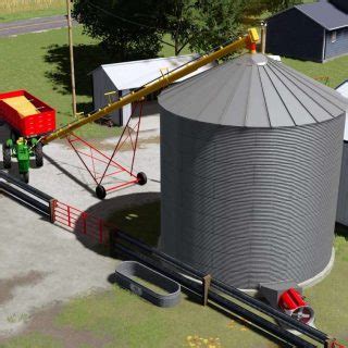 24 27 Grain Bins V1 0 FS22 Mod Farming Simulator 22 Mod