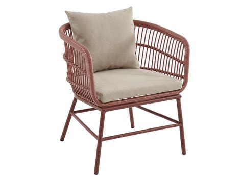 Fauteuil de jardin en résine tressée Terracotta LOUSINI de MYLIA