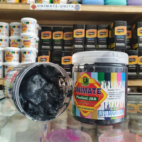 Jual Tinta Sablon Plastisol Unimate Jkr Anti Migrasi Gram Shopee