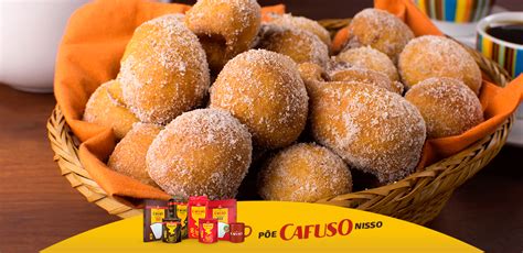 Receita de bolinho de chuva salgado Café Cafuso Realcafé