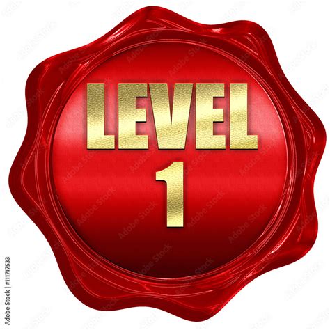 level   rendering  red wax seal stock illustration adobe stock