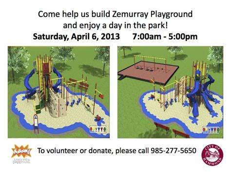 Zemurray Park Community Build The City Of Hammond La