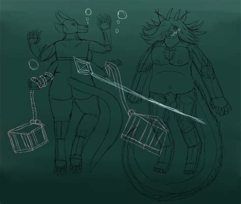 Quudo And Yarra Fishing Wip By Bagelmuseum On Itaku