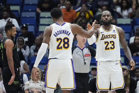 Nba Lebron James Lifts Lakers Over Pelicans To Claim 8th Seed