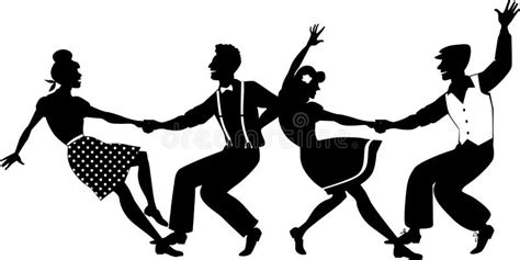 Lindy Hop Party Stock Vector Illustration Of Dance West 55525911