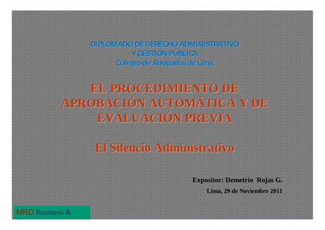 PDF EL PROCEDIMIENTO DE APROBACIÓN AUTOMÁTICA Y PDF fileLA