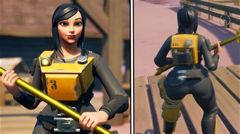 Fortnite Leaked Machinist Mina Skin Gameplay Machinist Mina Stw