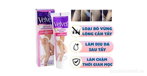 Kem tẩy lông Velvet Depilatory Cream Nga cho da nhạy cảm và vùng bikini