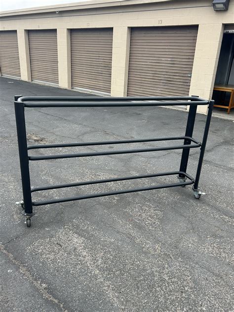 6 Foot Long Metal Medicine Ball Rack With Wheels 60 For Sale In El