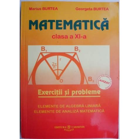 Matematica Clasa A XI A Exercitii Si Probleme Elemente De Algebra