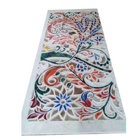 Multicolor Polished Marble Inlay Flooring Thickness Mm At Rs