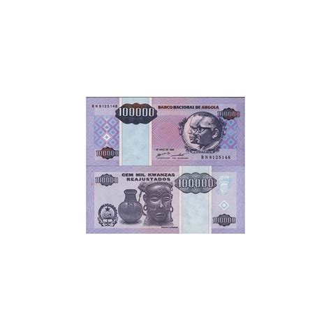 Banknoten Angola Pick Nummer Kwanzas La Maison Du