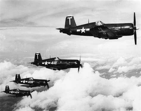 Asisbiz Vought F4U 4 Corsair VF 14 White T401T412 T408 And T404 From