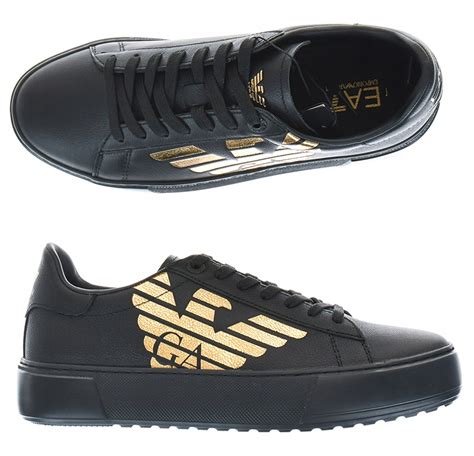 Ea Emporio Armani Buty Sneakersy M Skie Gold