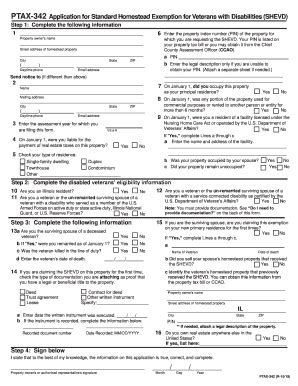 Fillable Online Dekalbcounty PTAX 342 Application For Standard