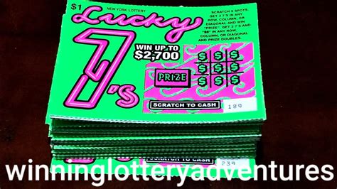 Lucky 7s 1 Ny Lottery Scratch Offs Set Of 50 Part 5 Youtube