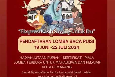 Forwakot Semarang Gelar Lomba Membaca Puisi Berikut Link Pendaftaran