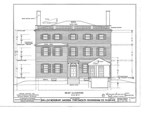 Habs Nh8 Port123 Sheet 7 Of 51 Governor Levi Woodbury House