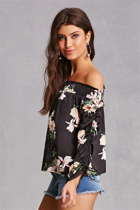 Floral Off The Shoulder Top Floral Tops Women Fashion