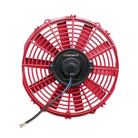 Mishimoto Mustang Slim Electric Fan 12 Inch Red MMFAN 12RD Universal