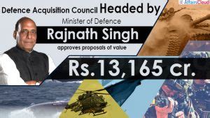 DAC Approves Defence Procurement Worth Rs 13 165 Crores