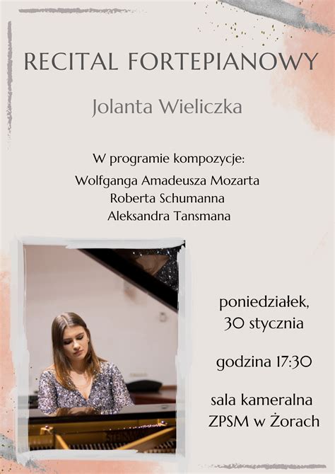 Recital Fortepianowy Zesp Pa Stwowych Szk Muzycznych W