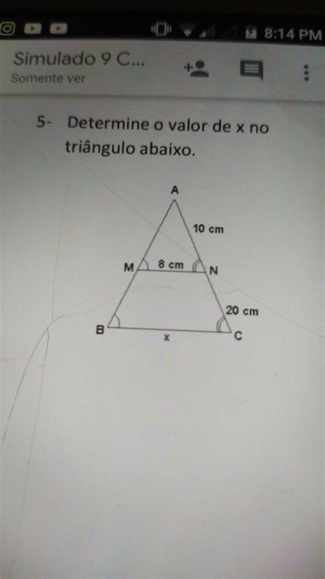 Determine o valor de x no triângulo abaixo A x 24 B X 16 C X 28 D