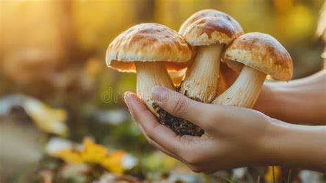 wild mushroom foraging   forest stock image image  mushroom