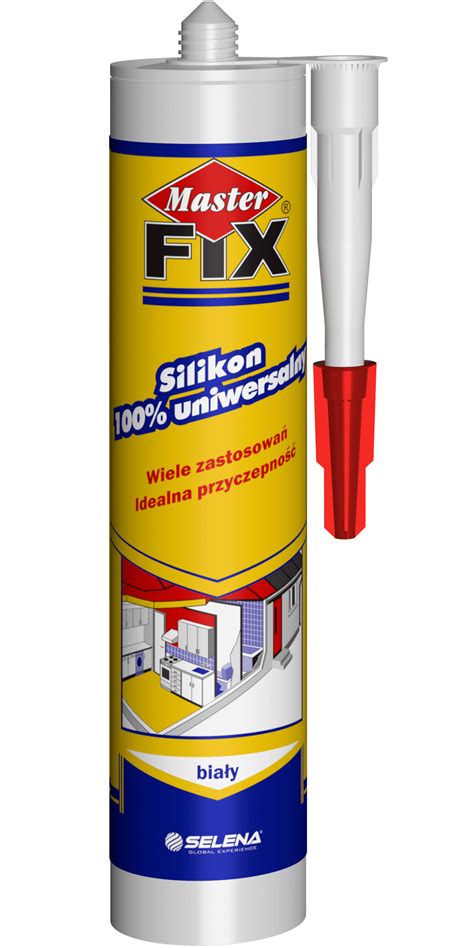 Silikon uniwersalny biały 280 ml MASTER FIX Bricomarche pl