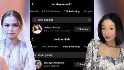 Bella And Kekasih Gelap Aliff Aziz Follow Each Other Di Ig